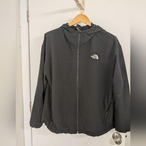 The North Face Black Hooded Windbreaker Jacket